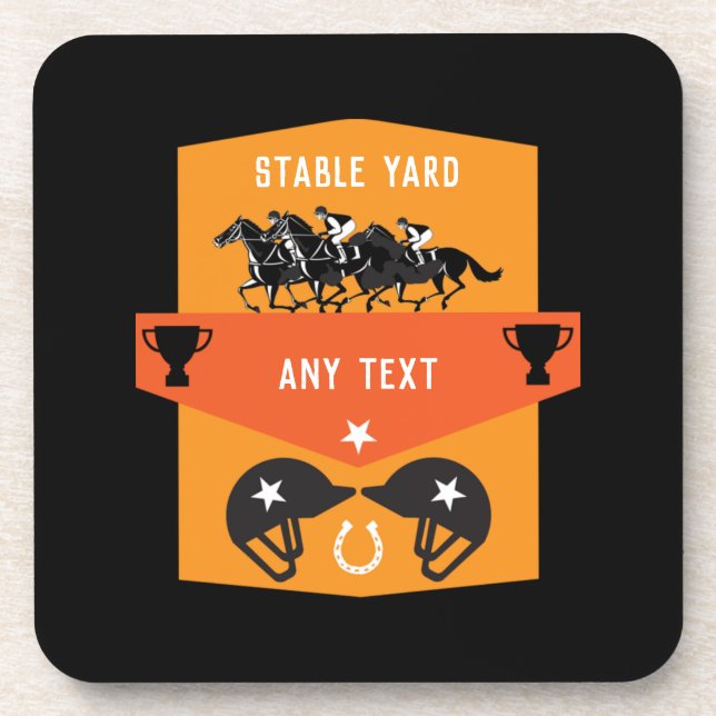 Horse riding Event Gifts Stable Yards    Hoodie Coaster (Front)