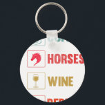 Horse Riding Funny Horse Lover Horse Mom Equestria Key Ring<br><div class="desc">A stylish keychain featuring a vintage classic car design. A perfect accessory for car lovers and collectors. Great for everyday use or as a small and thoughtful gift for classic car enthusiasts.</div>
