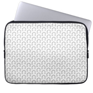 Horse Riding Gang Horseshoe Print Laptop Sleeve