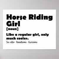 Horse Riding Girl Funny Definition Horseback Rider
