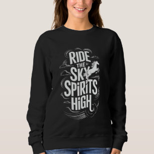 Horse Riding Girls Women Equestrian Horseback 1 Sweatshirt