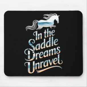 Horse Riding Girls Women Equestrian Horseback 5 Mouse Pad