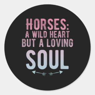 Horse Riding Girls Women Equestrian Horseback 6 Classic Round Sticker