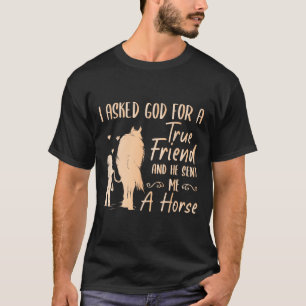 Horse Riding Girls Women Equestrian Horseback T-Shirt