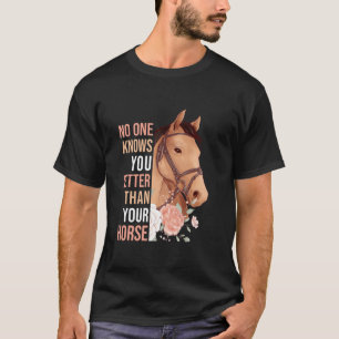 Horse Riding Girls Women Equestrian Horseback T-Shirt