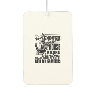 Horse Riding Grandma Car Air Freshener