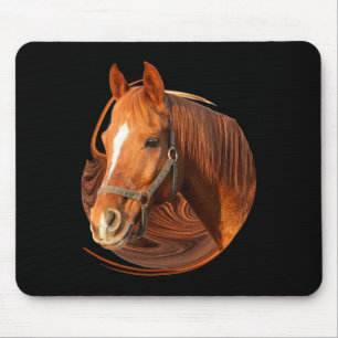 Horse Riding Graphic Horse Picture - Horse Rider Mouse Pad