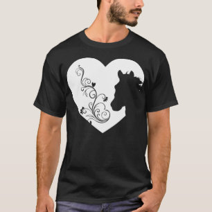 Horse Riding Heart Horses Riding School T-Shirt