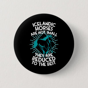 Horse Riding - Horseback Rider Horses Icelandic Ho 6 Cm Round Badge