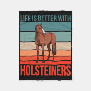 Horse Riding Horseback Rider Stuff Life Is Better Fleece Blanket