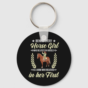 Horse Riding Horses Equestrian Horseback Mother  Key Ring