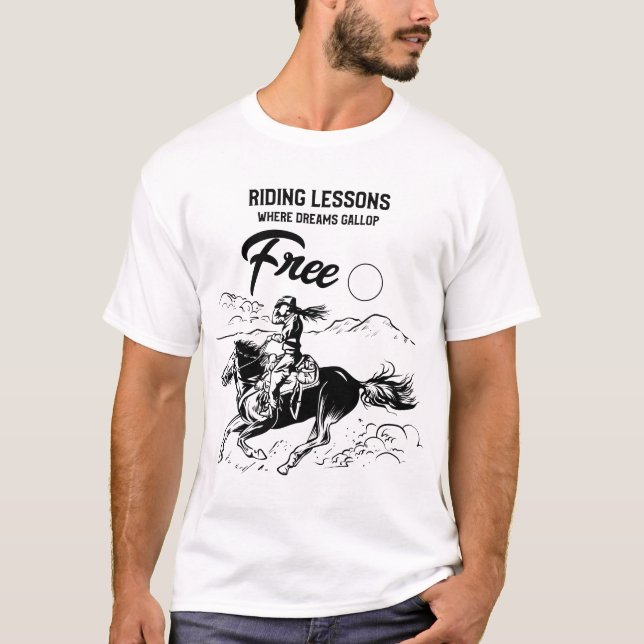 Horse Riding Lesson T-Shirt (Front)