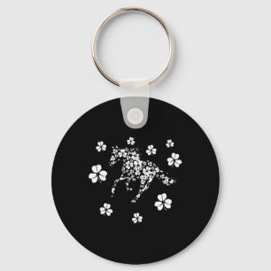 Horse Riding Lover Horseback Equestrian Rider Iris Key Ring