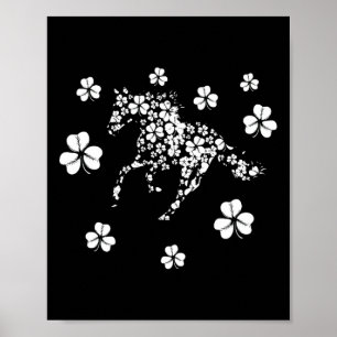 Horse Riding Lover Horseback Equestrian Rider Iris Poster