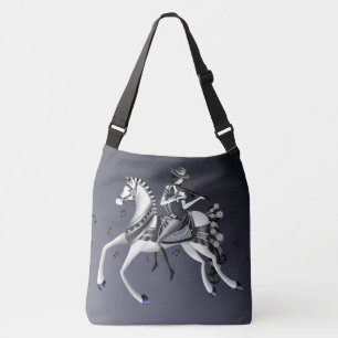 Horse Riding Mime Violinist Crossbody Bag