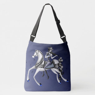 Horse Riding Mime Violinist Crossbody Bag
