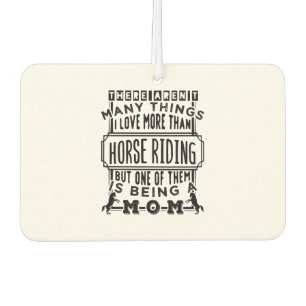 Horse Riding Mum Car Air Freshener
