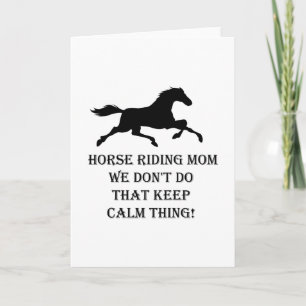Horse Riding Mum Funny Mothers Day Gifts Card