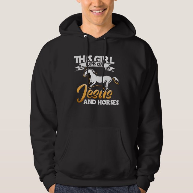 Horse Riding Owner Outfit Equestrian Horse 1 Hoodie (Front)