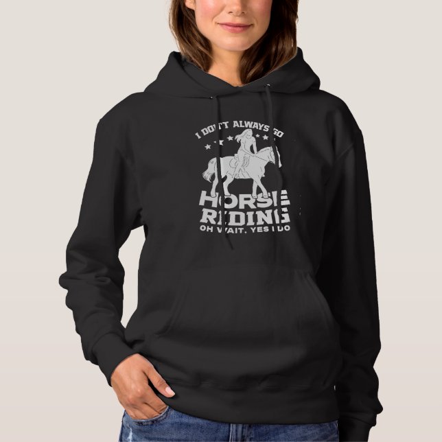 Horse Riding Owner Outfit Equestrian Horse Hoodie (Front)