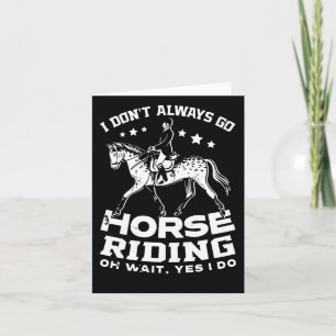 Horse Riding Owner Outfit Equestrian Horse Lover Card