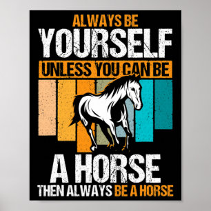Horse Riding Owner Outfit Equestrian Horse Lover Poster