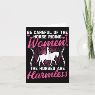 Horse Riding Shirt Women Horseback Horse Owner Gif Card