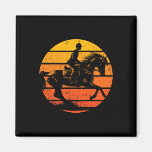 Horse Riding Sunset Equestrian Horse Rider Magnet