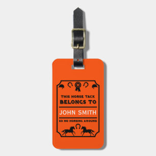 Horse Riding Tack Owner Luggage Tag