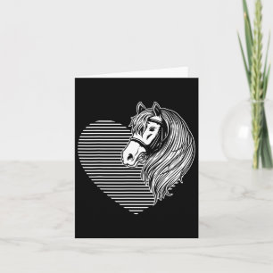 Horse Riding Valentines Day Animal Gift Horse Card