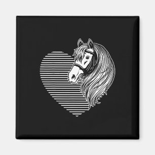 Horse Riding Valentines Day Animal Gift Horse Magnet