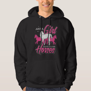 Horse Riding Women Girls Equestrian Horse Horse Hoodie