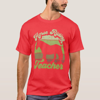 Horse Ridingeacher Equestrian Rider Lover retro T-Shirt
