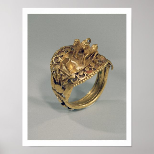 Horse ring (gold and cornelian) poster (Front)
