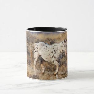 Horse Roaming the Scenic Hills of the Big Horn Mug