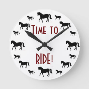 Horse Round Clock