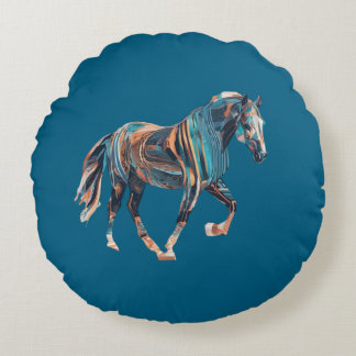 Horse Round Pillow