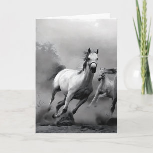 Horse Running Card