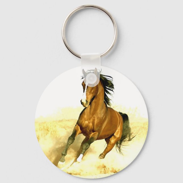 Horse Running Key Ring (Front)