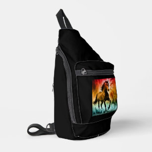 Horse running sling bag