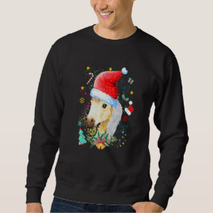 Horse Santa Hat Baby Cute Horse Christmas 2022 Sweatshirt