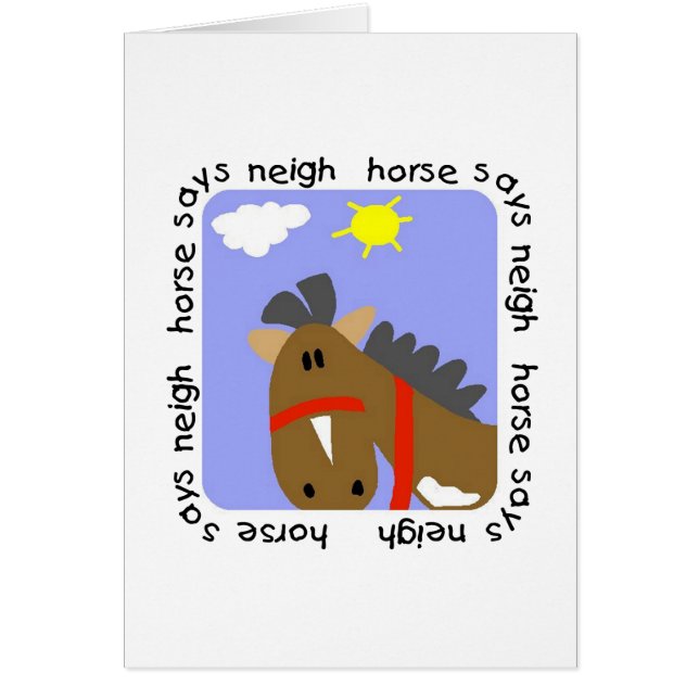 Horse Says Neigh Tshirts and Gifts (Front)