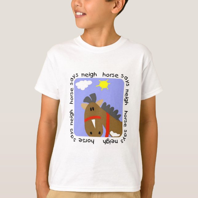 Horse Says Neigh Tshirts and Gifts (Front)