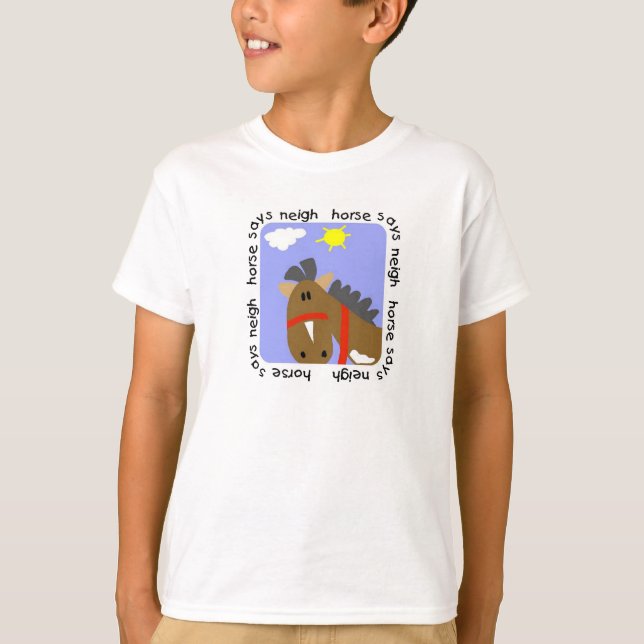 Horse Says Neigh Tshirts and Gifts (Front)