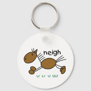 Horse Says Neigh Tshirts and Gifts Key Ring
