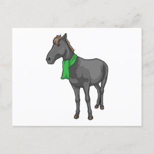 Horse Scarf Postcard