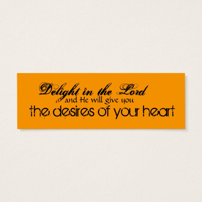 Horse & Scripture Mini Card Customisable (Back)