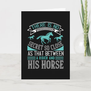 Horse Secret Between Rider And His Horse Card