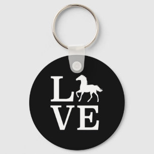 Horse Shirt Equestrian Gifts Horseback Riding Love Key Ring