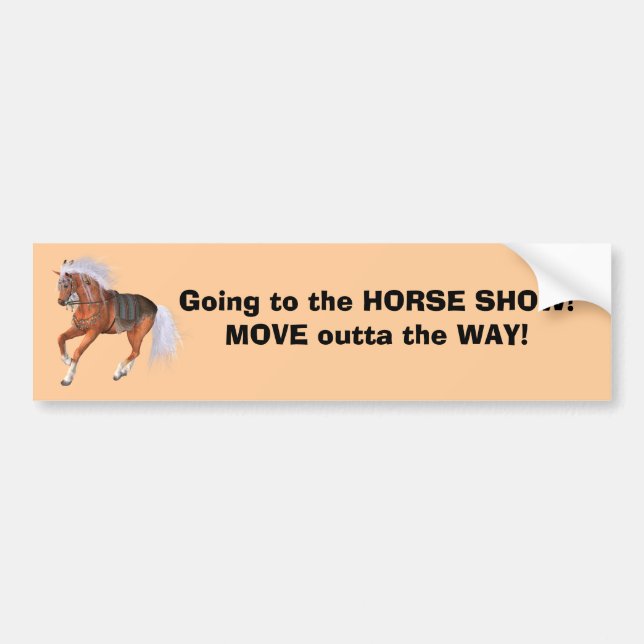 Horse Show Bumper sticker (Front)